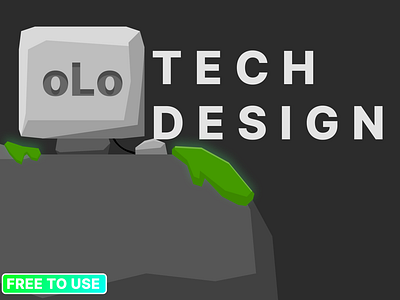 TECH DESIGN logo design (free to use)