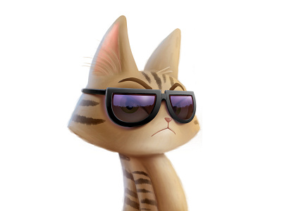 Dulcinea sticker pack cat character characterdesign sticker sunglasses telegram