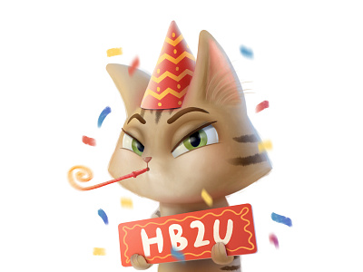 Dulcinea sticker pack birthday cat character characterdesign sticker telegram