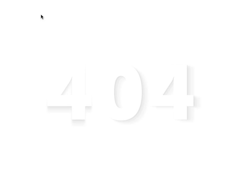 404 404 cursor elevated javascript jquery parallax shadow white