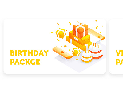Birthday Package birthday cake card cell gift pack phone yellow