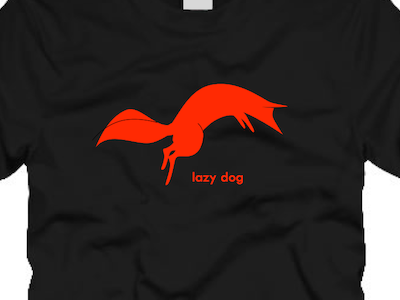 Quick Brown Fox brown fox jump over the lazy dog fox lazy dog t shirt