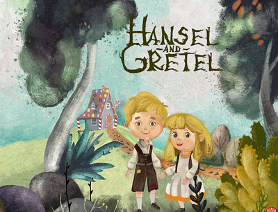 Hansel&Gretel children children art children book childrens design digital art digital painting drawing illustration painting