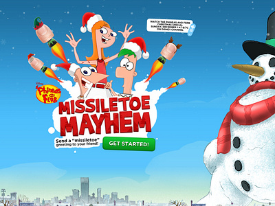 Missiletoe Mayhem website design web website