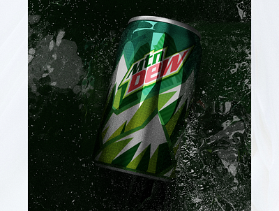 MOUNTAIN DEW 3d blender branding design graphic design logo