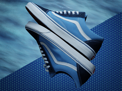 VANS OFF THE WALL 3d blender branding design graphic design logo