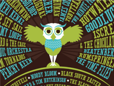 Music Festival Owl owl type