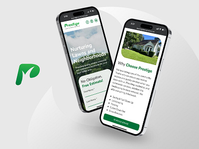 Prestige Lawn Services Website Design