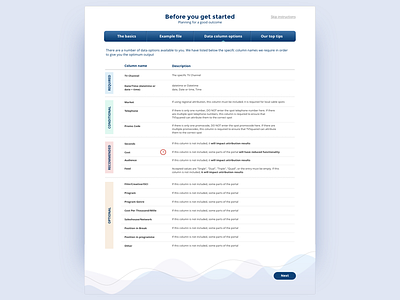 Data upload info panel data edinburgh scotland ui uploader ux