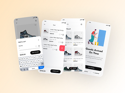Sneaker shop - Mobile App app design illustration ios landing page portfolio product shop sneaker sports store template ui ui ux user experience user interface ux uxdesign