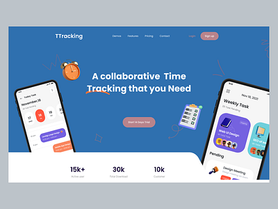 TTracking - tracking that you need app application branding business corporate design desktop figma graphic design homepage interface ios landing landing page landingpage portfolio ui user experience user interface ux