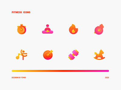 A group of Flamous Fitness Icons fitness fitness club fitness logo icon set sport