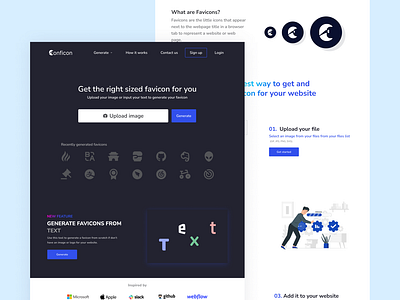 Landing page design