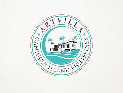 Artvilla Logo Design art brand identity branding building design emblem logo illustration logo vector villa