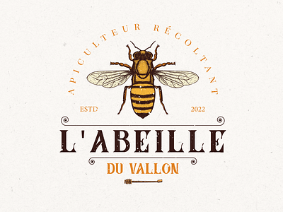 french bee illustration