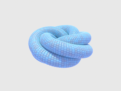 Abstract snake 3d b3d blender cycles illustration