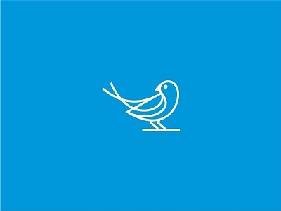Sparrow Logo bird blue branding logo sparrow
