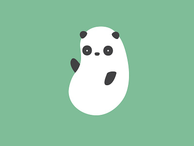 Beanimals - Panda animals cute icon illustration logo minimal panda