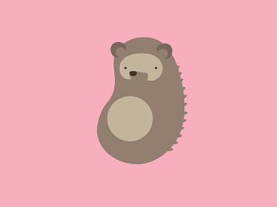 Beanimals - Tenrec animals cute hedgehog icon illustration logo minimal