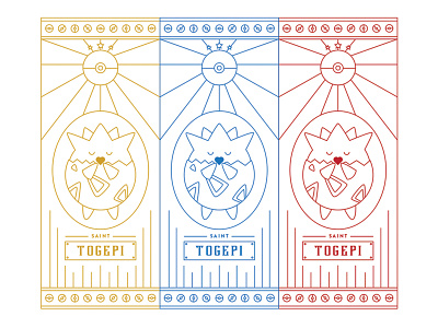 Togepi Prayer Candle Labels