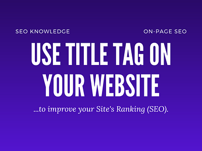 Title Tag is Important for SEO! seo seo tips title tag website seo