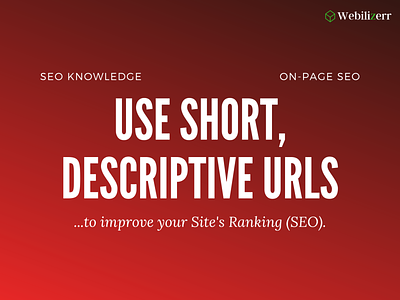 Use Short Descriptive URLs For Better SEO backlinks localseo onpage onpageseo searchengine seotips whitehatseo
