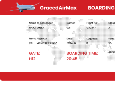 Designed A Boarding Pass for #DailyUI24