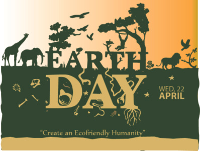 Poster on creating awareness for Earth Day! design earth graphic design poster typography