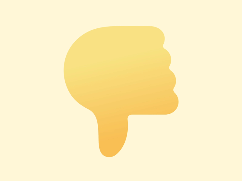 Emoji - Dislike 2d animation branding design emoji gif graphic icon illustration illustrator loop lottie vector