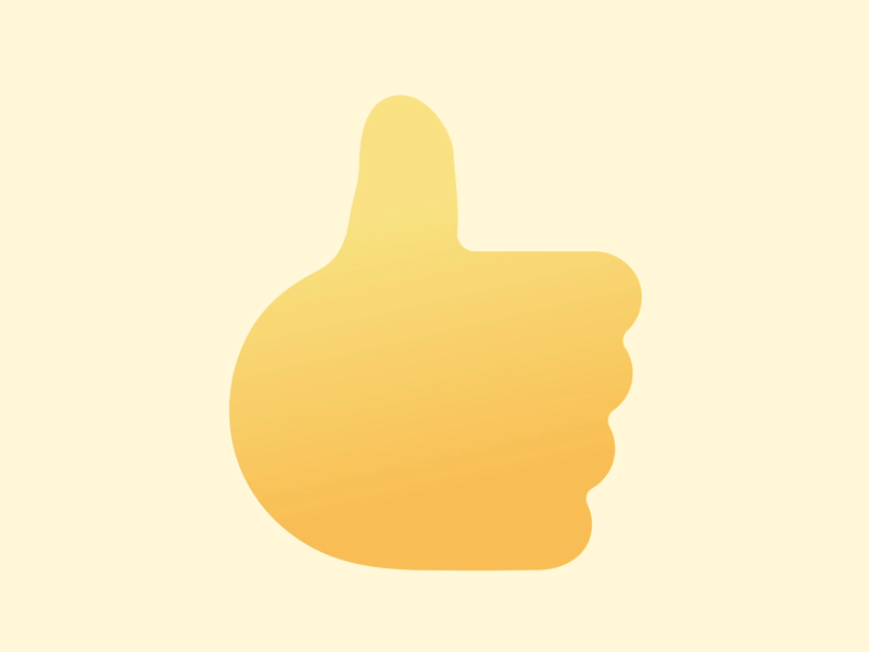 Emoji - Like animation branding design emoji emojis gif graphic icon illustration illustrator like loop thumbs up ui vector