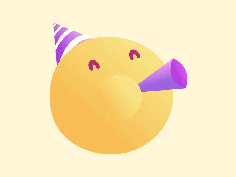 Emoji - Celebrate 2d animation celebrate celebration character cute design emoji emojis gif graphic happy icon illustration illustrator loop lottie ui vector