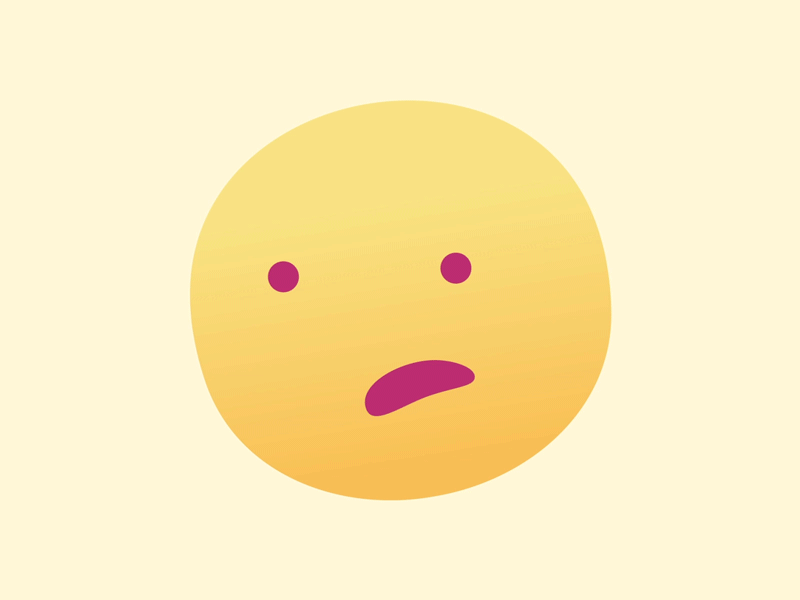 Emoji - Confused 2d animation branding character confused cute design emoji emojis face gif graphic illustration illustrator interactive loop lottie reaction ui vector