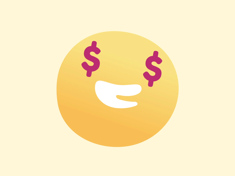 Emoji - Money 2d animation app branding character cute design emoji emojis gif graphic illustration illustrator interactive loop lottie money ui vector