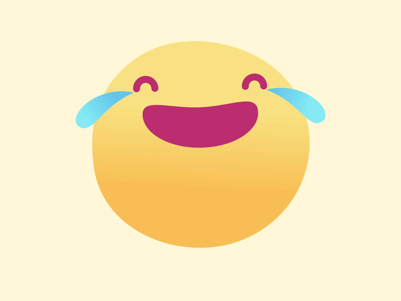 Emoji - lol animation branding character cry cute design emoji emojis gif graphic illustration illustrator interactive laugh lol loop lottie reaction ui vector