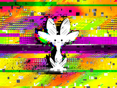 Blip - NVIDIA Unofficial Mascot alebrije animal character color colorful cute digital error glitch glitch art glitch effect illustration nvidia pixel playoff procreate procreate pocket