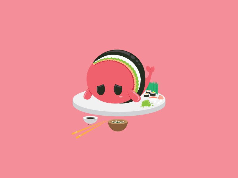 Small Plates | Sushi by Syrupsprinkles on Dribbble