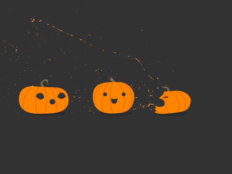 Pumpkins after effects animated animation character cute flat food gif illustration pumpkin vector