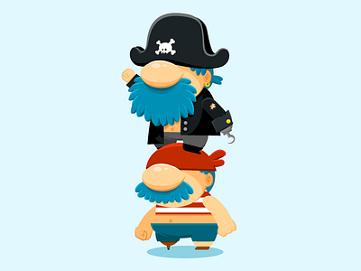 Pirates character concept design game graphic illustration illustrator pirate vector