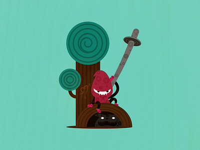 36 Days of Type - K 36daysoftype character illustration k lettering monster ninja type typography vector