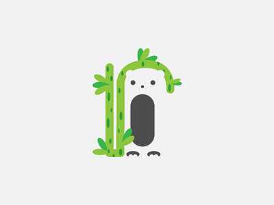 36 Days of Type - R 36daysoftype bamboo bear character creature illustration lettering panda r type typography vector