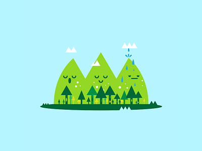 36 Days of Type - W 36daysoftype character creature forest illustration landscape lettering mountain type typography vector w