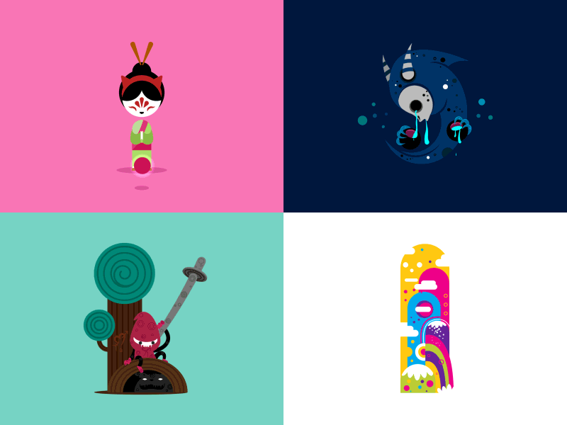 36 Days of Type - Animations I-L 36daysoftype after animation character design effects gif illustration lettering type typography vector