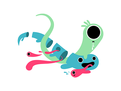 Trippin' acid character creature cute design graphic illustration illustrator monster tirp vector