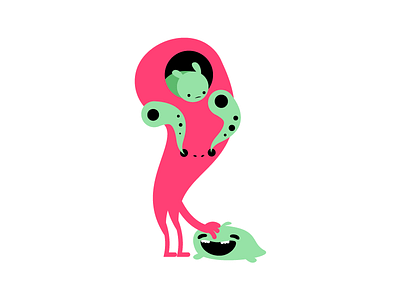 Pets acid character creature cute design graphic illustration illustrator monster tirp vector