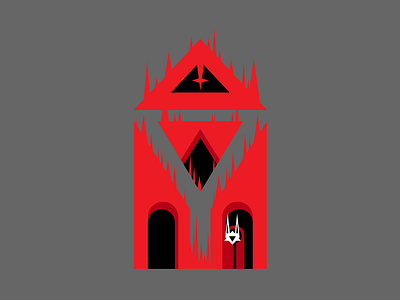 36 Days of Type 05 - Y 36daysoftype 36daysoftype y 36daysoftype05 character church evil illustration lettering priest type typography vector