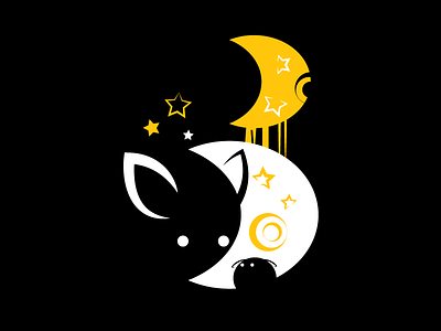 36 Days of Type 05 - 3 36daysoftype 36daysoftype 3 36daysoftype05 character illustration landscape lettering moon night type typography vector