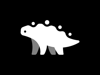 Dinosaur animal black and white character design creature future illustration minimal