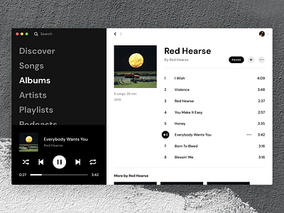 Music Player music music app player song ui ux web design