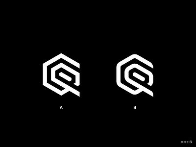 Q Logo Style Test brand branding letter line logodesign q q logo