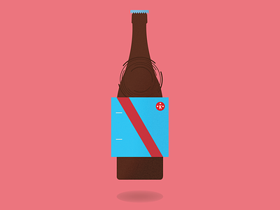 Beau's Kissmeyer Nordic Pale Ale abstract bright colours flat illustration packaging series